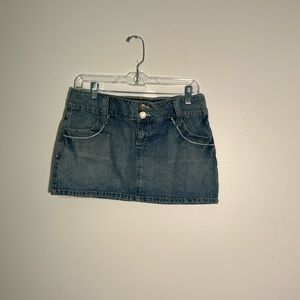 vintage y2k denim mini skirt